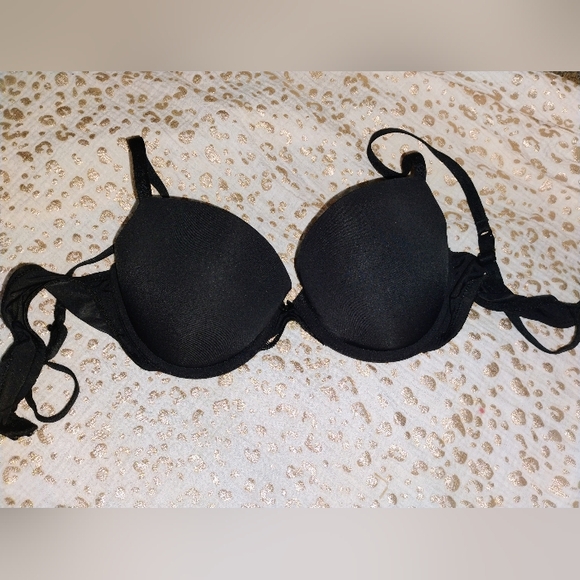 Aerie Black Lightly Padded Push Up Bra Size 34B - Picture 1 of 5